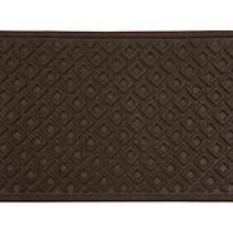 Unbranded Double Square Walnut 2 ft x 3 ft synthetic fiber Door Mat Area Rug DS23MO