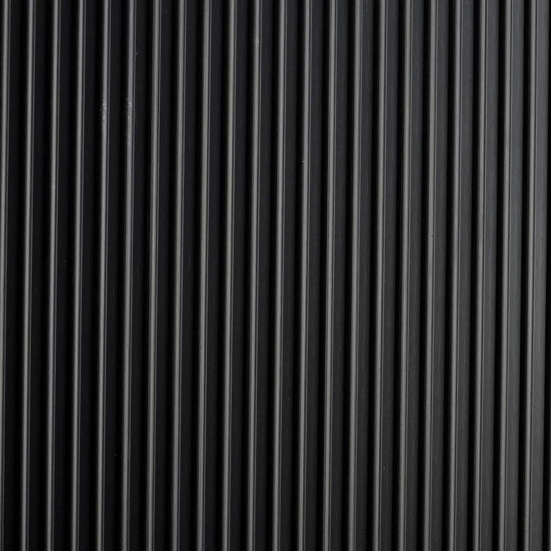 Workforce Black 36 in. x 4 ft Vinyl Round Rib Commercial Grade Matting 3W-018-36-4C