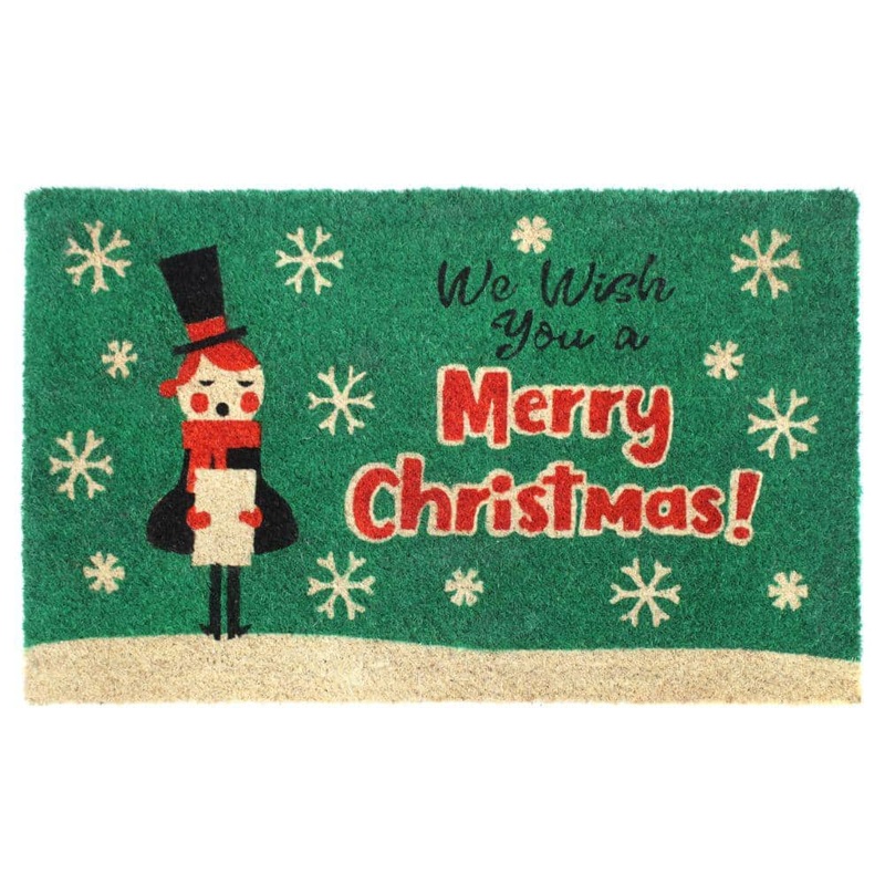 ZIGZAG We Wish You A Merry Caroler 18 in. x 30 in. Door Mat DM10616