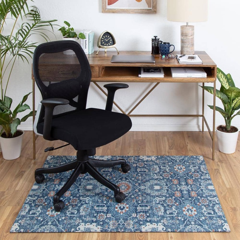 Anji Mountain Alta Multi-Colored 54 in. x 40 in. Polyester Chair Mat AMB9033-4054
