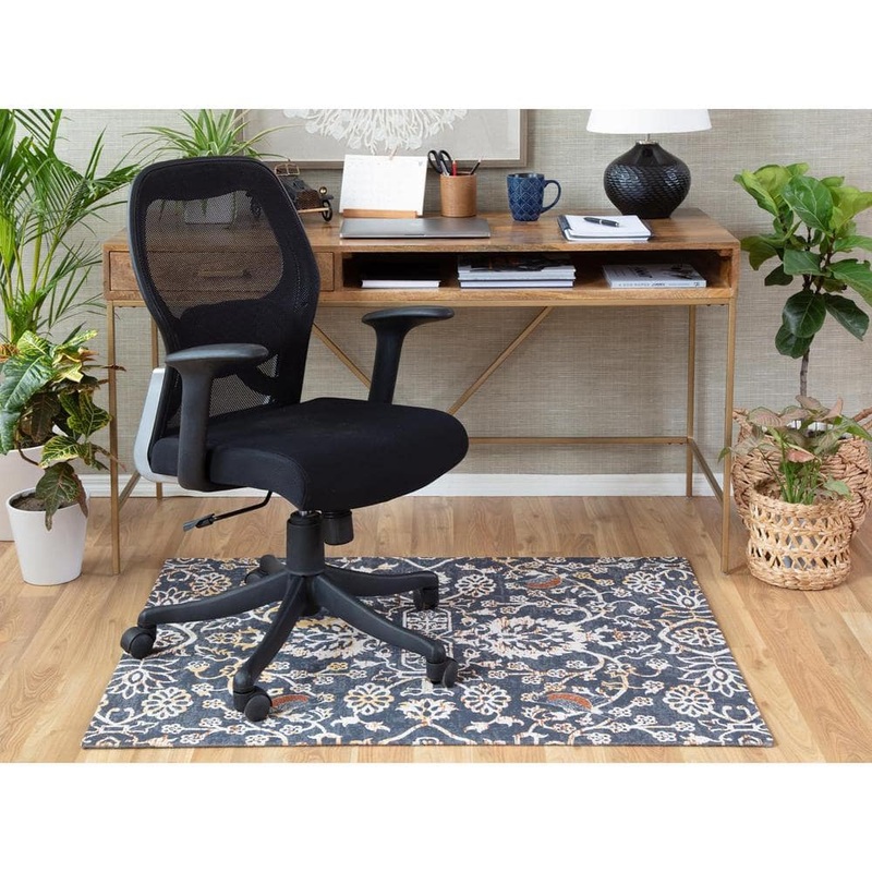 Anji Mountain Robin Multi-Colored 54 in. x 40 in. Polyester Chair Mat AMB9018-4054