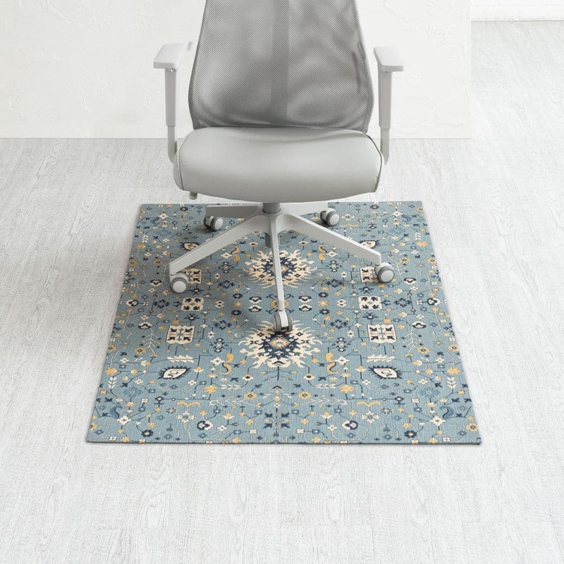 Anji Mountain Tabriz Multi-Colored 48 in. x 36 in. Polyester Chair Mat AMB9004