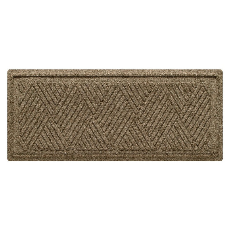 Bungalow Flooring Waterhog Diamonds 15 in. x 36 in. PET Polyester Indoor Outdoor Boot Tray Camel 20493501536