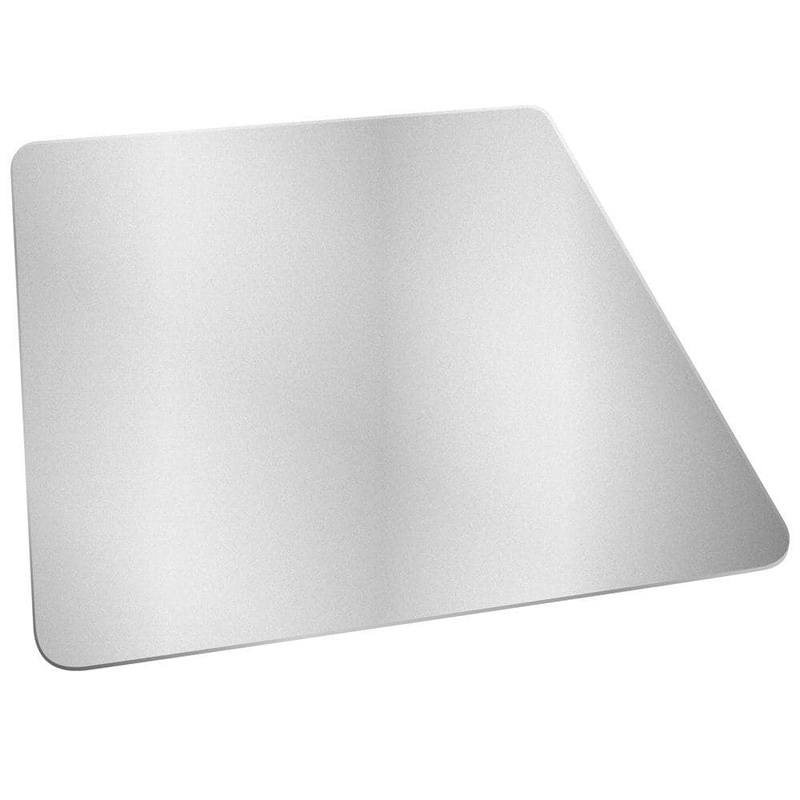 Deflect-o Hard Floor Clear 36 in. x 48 in. Vinyl EconoMat without Lip Chair Mat CM2E142COM