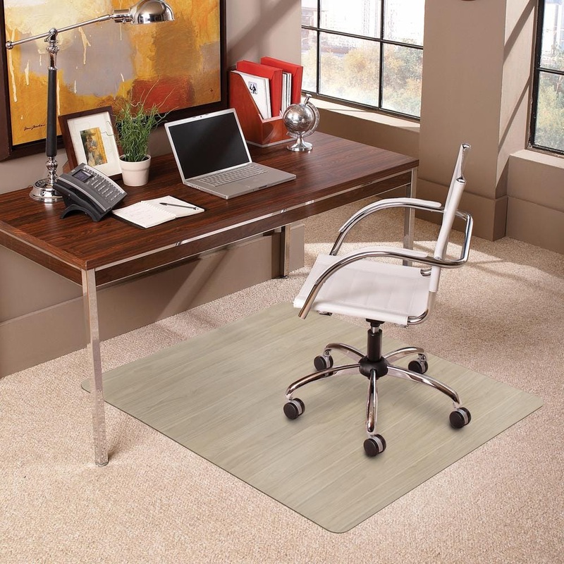 ES Robbins Trendsetter Rectangle Chair Mat for Medium Pile Carpet 36 in. x 48 in. Driftwood 119723