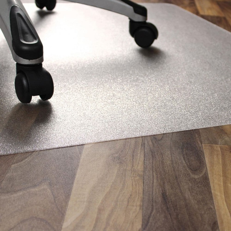 Floortex Ecotex BioPlus Clear 29in. x 47in. Polycarbonate Eco Friendly Carbon Neutral Rectangular Indoor Chair Mat for Hard Floor NCCMFLBS0001