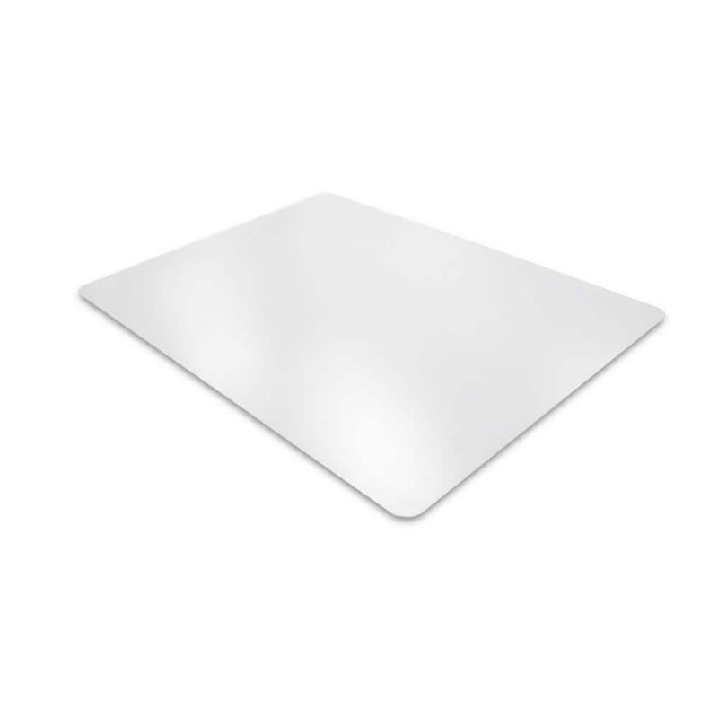Floortex Valuemat Plus Clear 48 in. x 53 in. Polycarbonate Rectangular Indoor Chair Mat for Hard Floor FR1213015ER