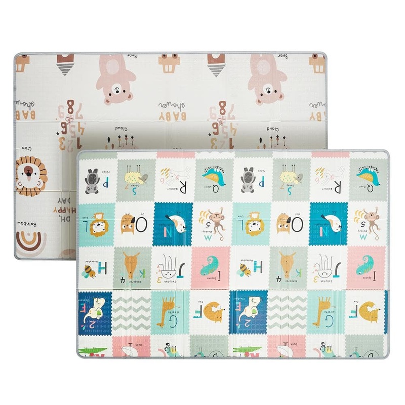 VEVOR Baby Play Mat Multi-Colored 4′ x 7′ Crawling Mat Non-Slip 1 Pcs Foam Playmat Indoor Polyester Machine-Made Area Rug XPEPXDXPE04YUF8I9V0
