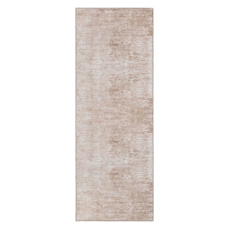 World Rug Gallery Contemporary Distressed Stripe Machine Washable 2’6