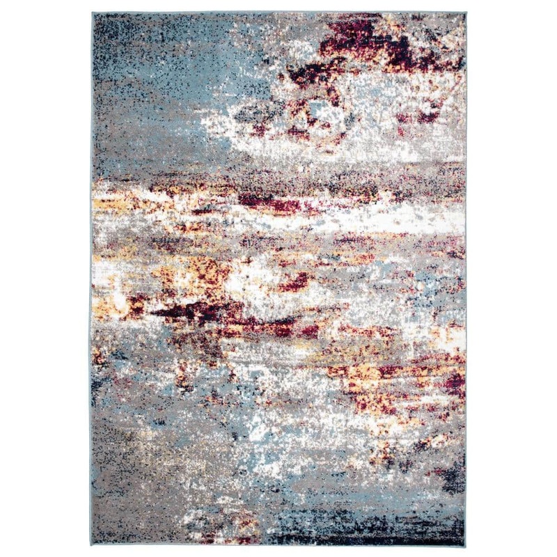 World Rug Gallery Moderns Shades Abstract Multi 7 ft. 10 in. x 10 ft. Area Rug 928Multi8x10