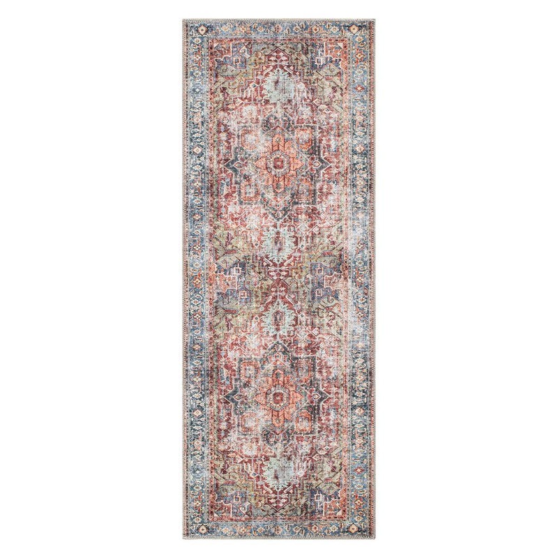 World Rug Gallery Traditional Distressed Machine Washable 2’6