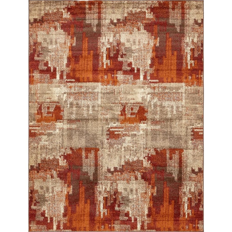Unique Loom Autumn Cinnamon Multi 9′ 0 x 12′ 0 Area Rug 3138124