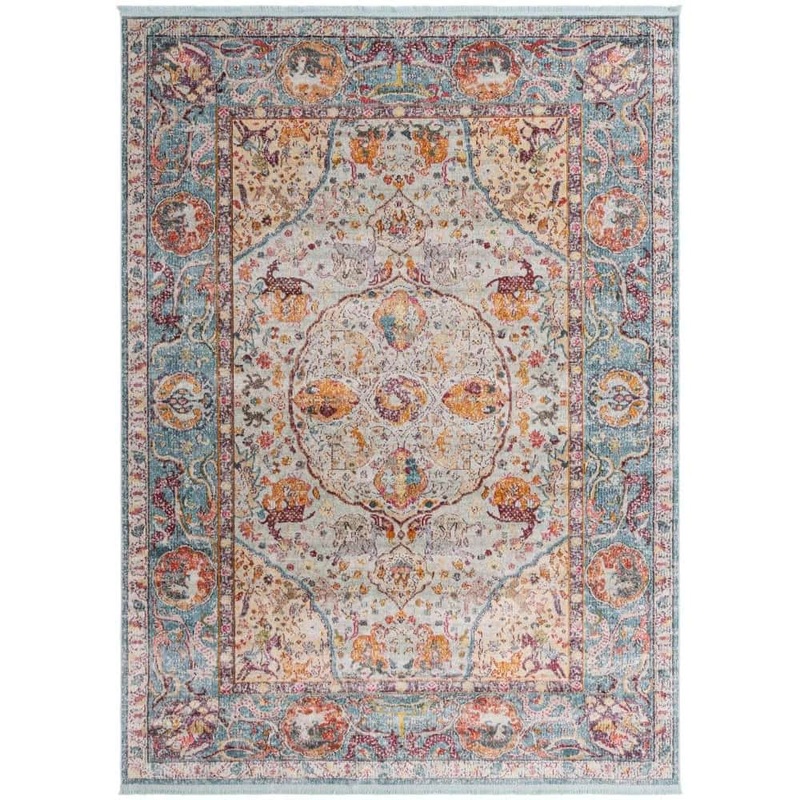 Unique Loom Baracoa Rumba Light Blue 8′ 0 x 11′ 0 Area Rug 3184268