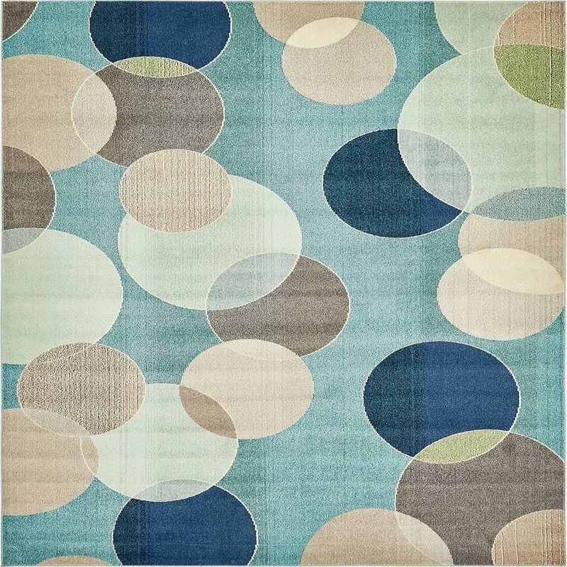 Unique Loom Chromatic Seaside Blue 9′ 0 x 12′ 0 Area Rug 3139815