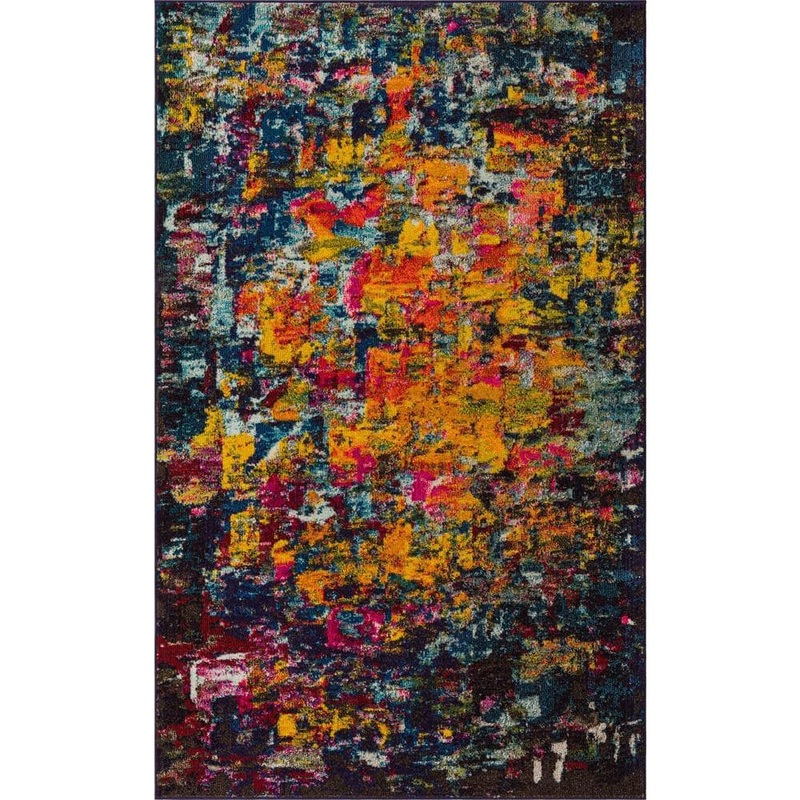 Unique Loom Estrella Guell Multi 5′ 0 x 8′ 0 Area Rug 3125434