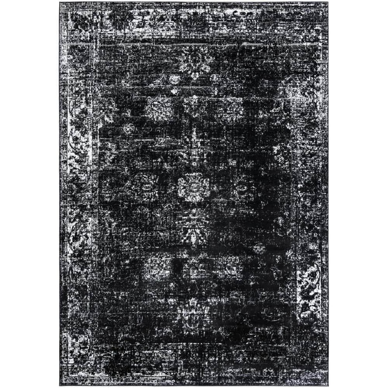 Unique Loom Sofia Casino Black 10 ft. x 14 ft. 1 in. Area Rug 3193458