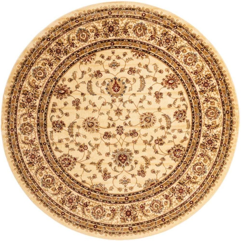 Unique Loom Voyage St. Louis Ivory 8′ 0 x 8′ 0 Round Rug 3123580