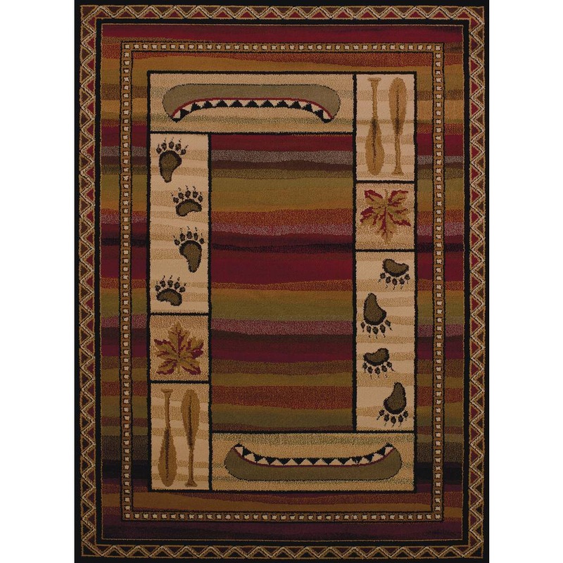 United Weavers Affinity Canoe Sunset Lodge 7 ft. 10 in. x 10 ft. 6 in. Area Rug 750 04043 912