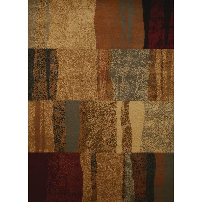 United Weavers Affinity Shadows Brown 5 ft. 3 in. x 7 ft. 2 in. Area Rug 750 04550 58