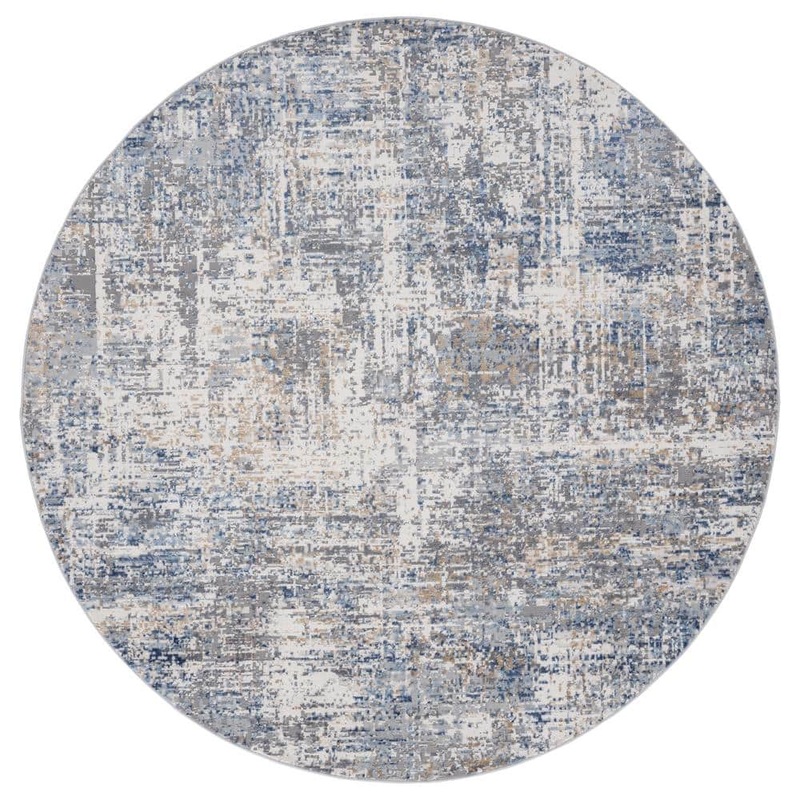 United Weavers Austin Elegance Blue 7 ft. 10 in. x 7 ft. 10 in. Round Rug 4540-20160-88R