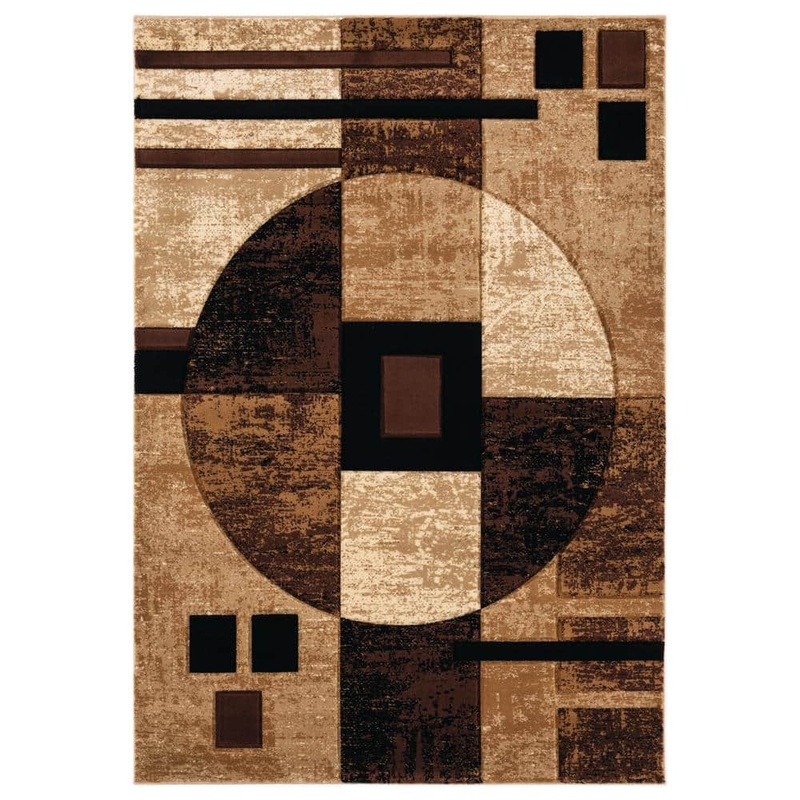 United Weavers Bristol Epsilon Brown 1 ft. 10 in. x 2 ft. 8 in. Accent Rug 2050 10150 24
