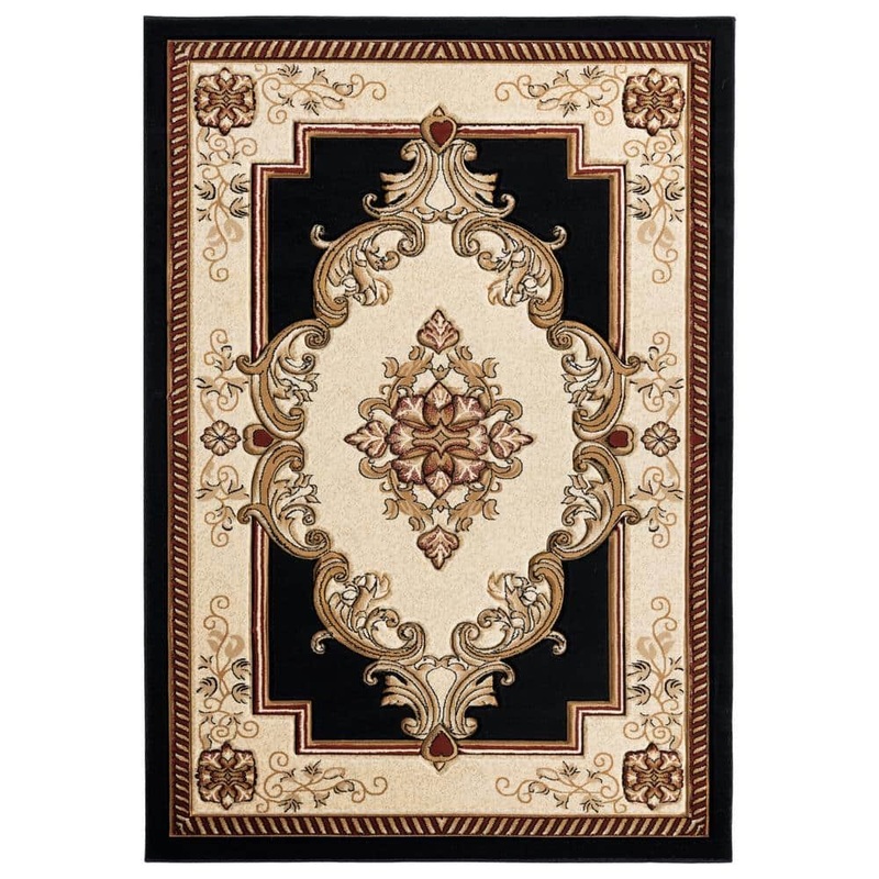 United Weavers Bristol Fallon Black 1 ft. 10 in. x 2 ft. 8 in. Accent Rug 2050 10570 24