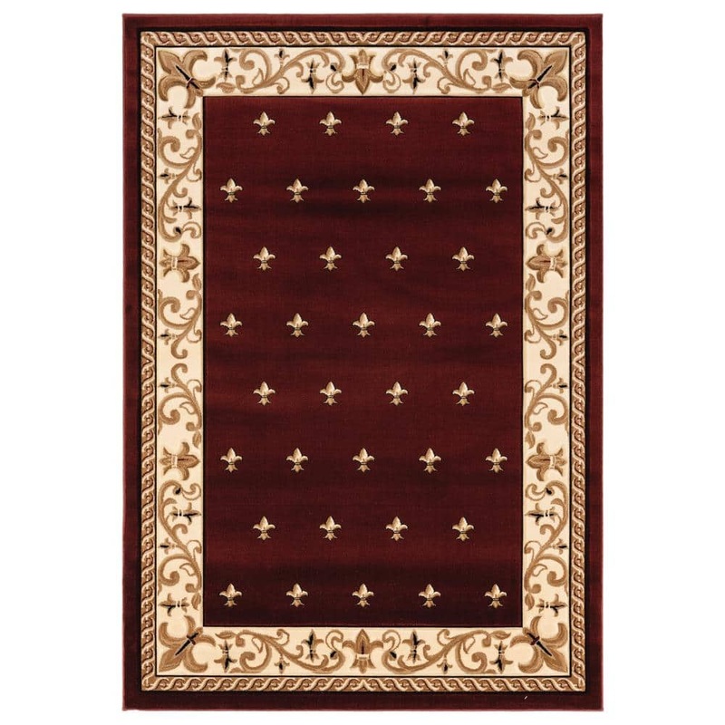 United Weavers Bristol Wington Burgundy 2 ft. 7 in. x 4 ft. 2 in. Area Rug 2050 11634 35C