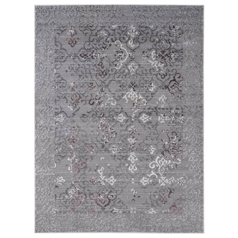 United Weavers Cascades Marblemount Plum 5 ft. 3 in. x 7 ft. 2 in. Area Rug 2601 10382 58