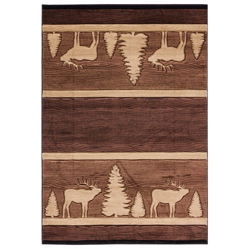 United Weavers Cottage Deering Brown 1 ft. 10 in. x 2 ft. 8 in. Accent Rug 2055-41750-24