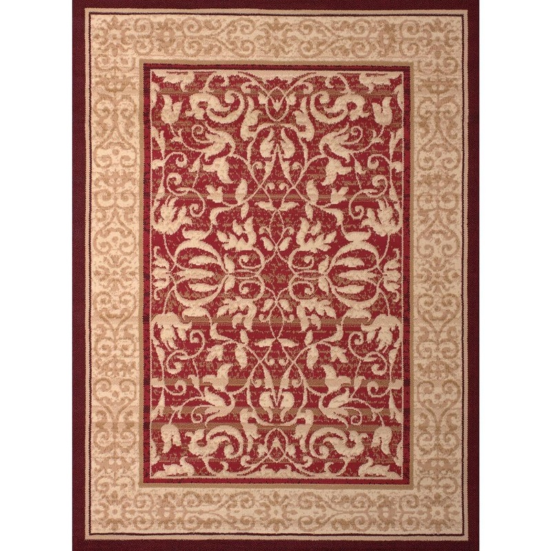 United Weavers Dallas Baroness Red 5 ft. x 7 ft. Indoor Area Rug 851 10630 58