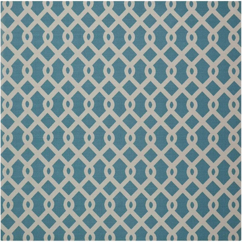 Waverly Sun N’ Shade Poolside 9 ft. x 9 ft. Geometric Floral Indoor/Outdoor Square Area Rug 354778