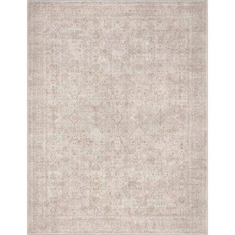 Well Woven Blue 7 ft. 7 in. x 9 ft. 10 in. Asha Lilith Vintage Persian Oriental Area Rug W-AS-06D-7
