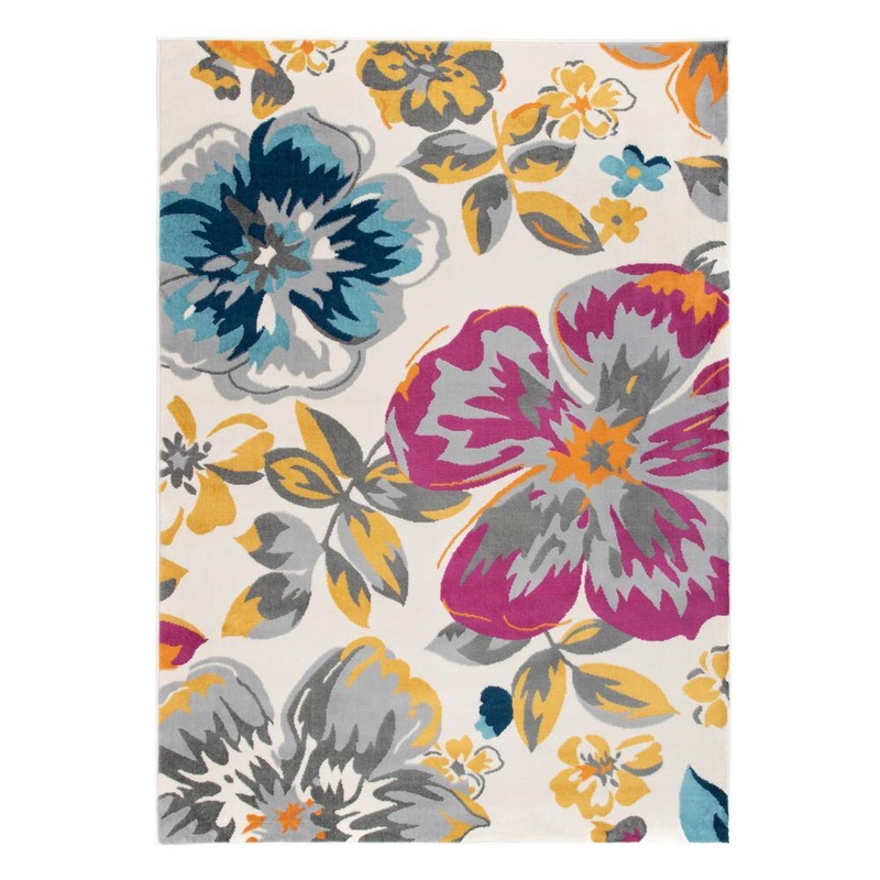 World Rug Gallery Modern Floral Design Multi 2 ft. x 3 ft. Area Rug 9098Multi2x3