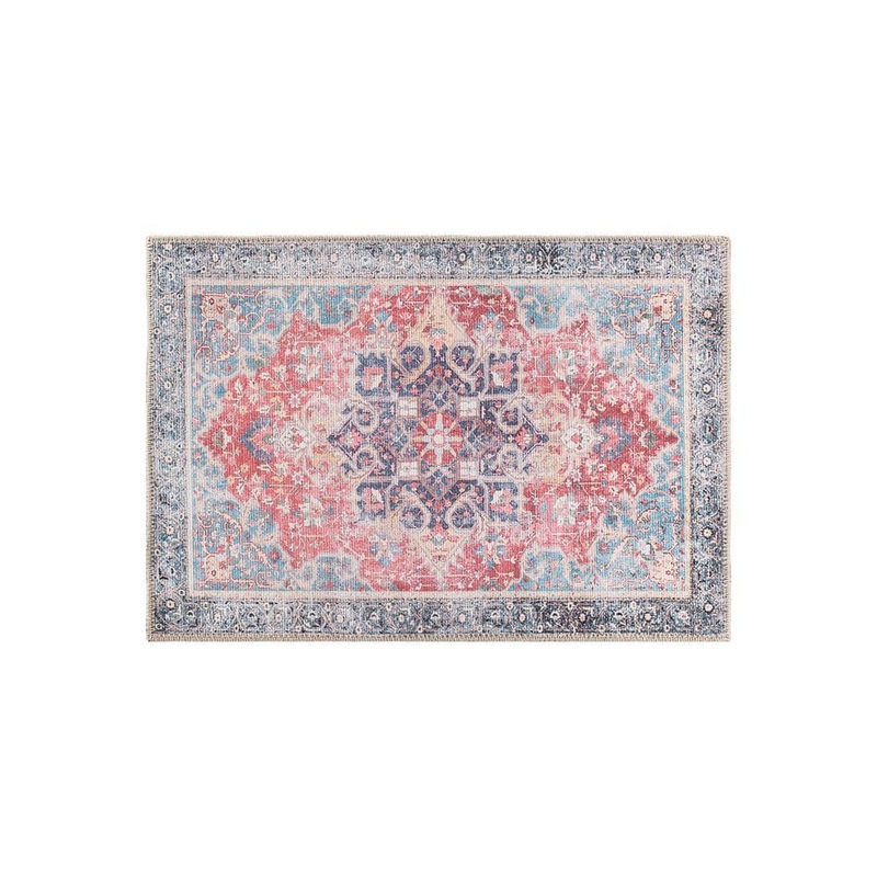 World Rug Gallery Multi 2 ft. 1 in. x 3 ft. Traditional Distressed Vintage Machine Washbale MultiArea Rug 5057MULTI2X3
