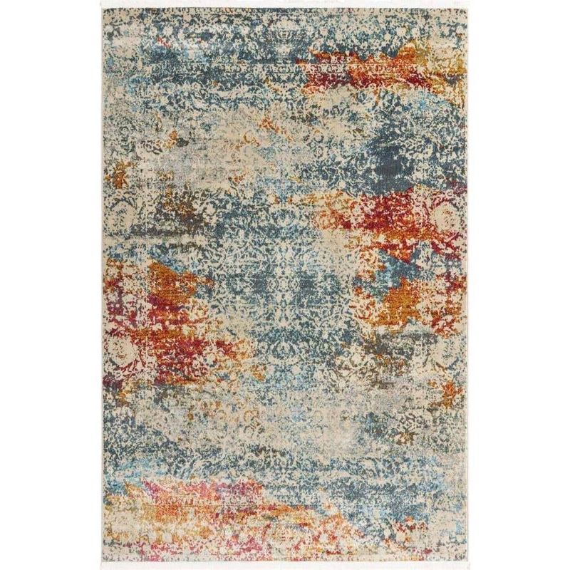 Unique Loom Baracoa Panamericana Ivory 5′ 5 x 8′ 0 Area Rug 3139637