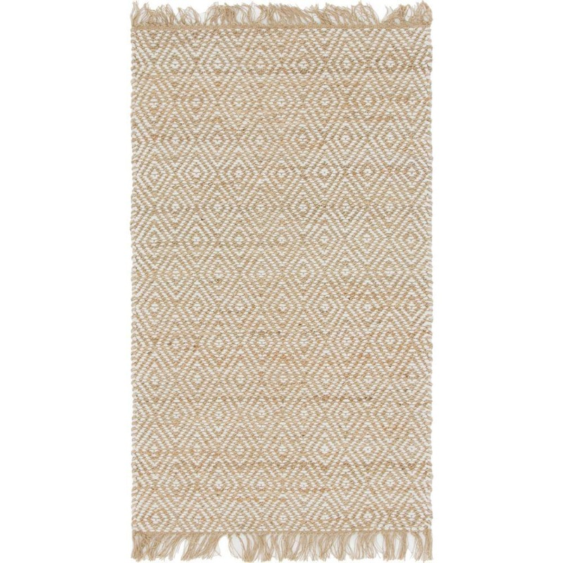 Unique Loom Braided Jute Assam Natural 3 ft. x 5 ft. Area Rug 3142756