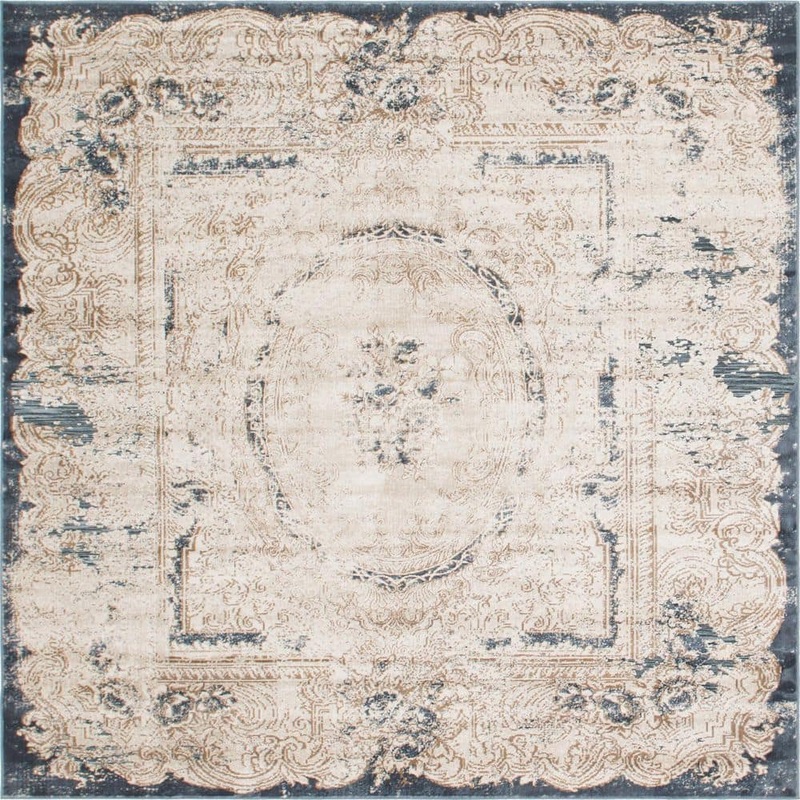 Unique Loom Chateau Adams Beige 7′ 0 x 7′ 0 Square Rug 3142156