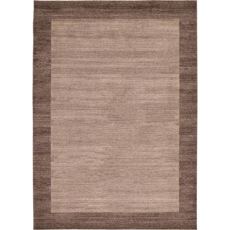 Unique Loom Del Mar Abigail Light Brown 8′ 0 x 11′ 4 Area Rug 3132123