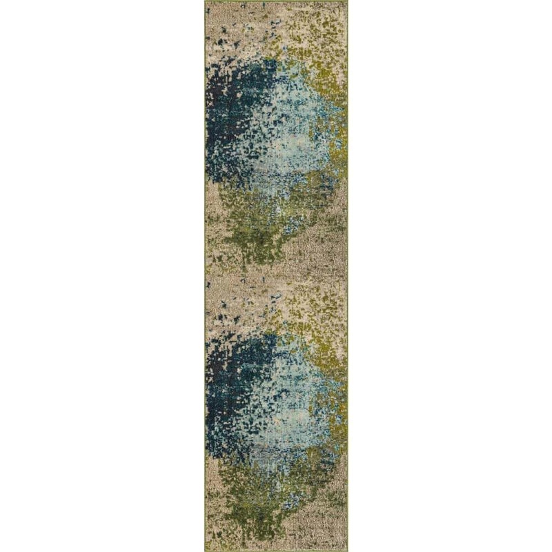 Unique Loom Estrella Vella Blue 2′ 7 x 10′ 0 Runner Rug 3121425