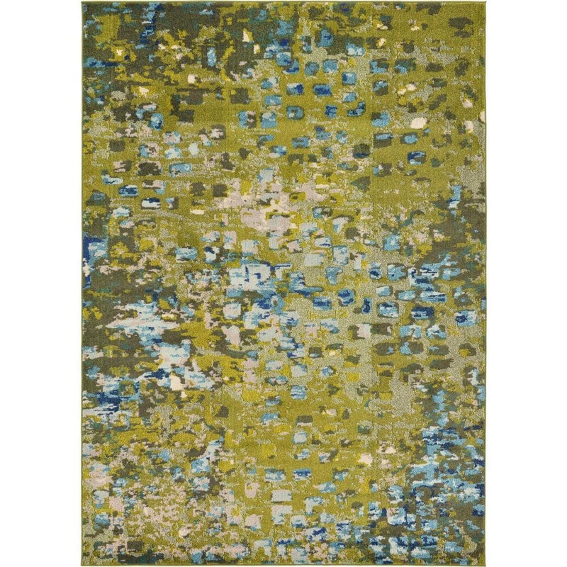 Unique Loom Jardin Ivy Green 7′ 0 x 10′ 0 Area Rug 3127685