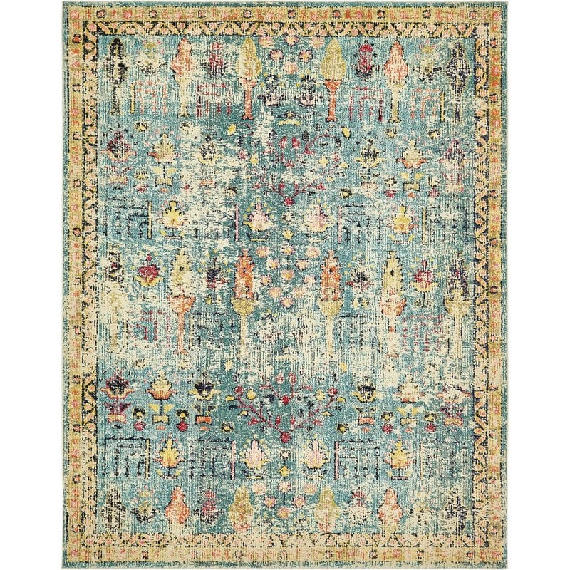 Unique Loom Monterey Adobe Blue 8′ 0 x 10′ 0 Area Rug 3139953