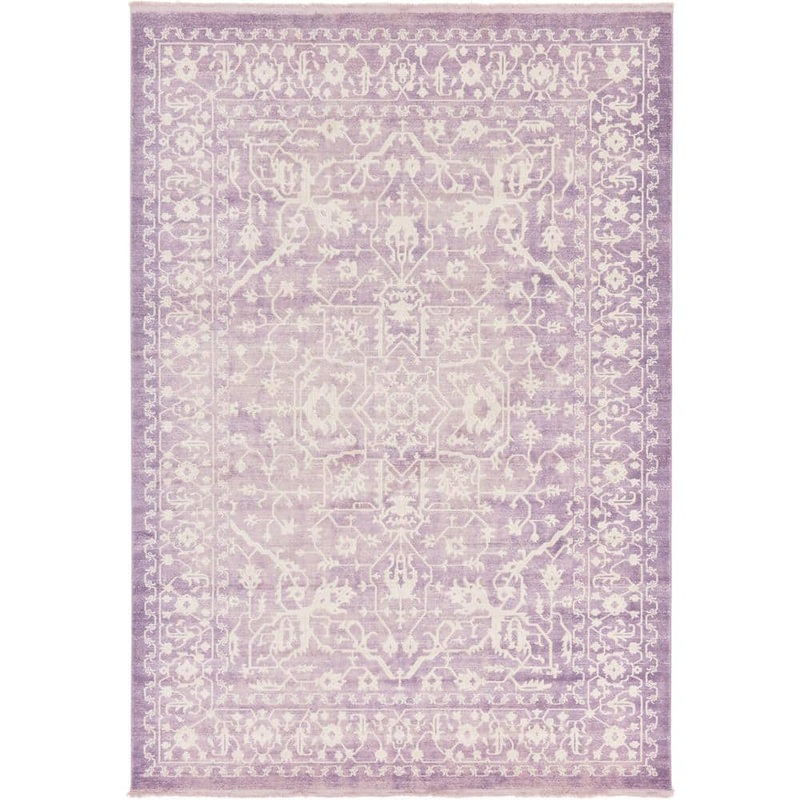 Unique Loom New Classical Olympia Purple 8′ 0 x 11′ 4 Area Rug 3129971