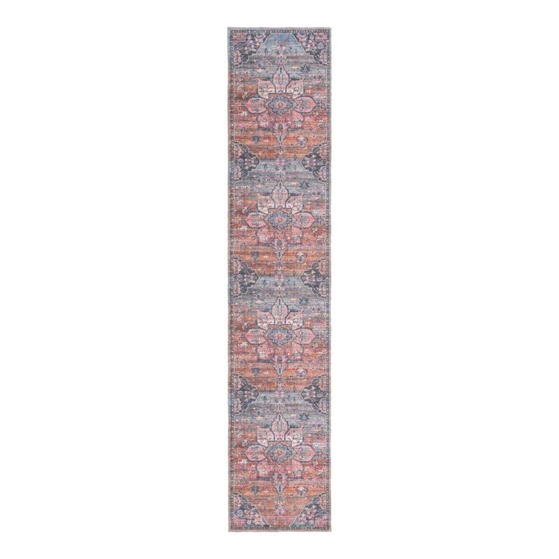 Unique Loom Nostalgia Gem Multi 2 ft. x 10 ft. Machine Washable Area Rug 3177882