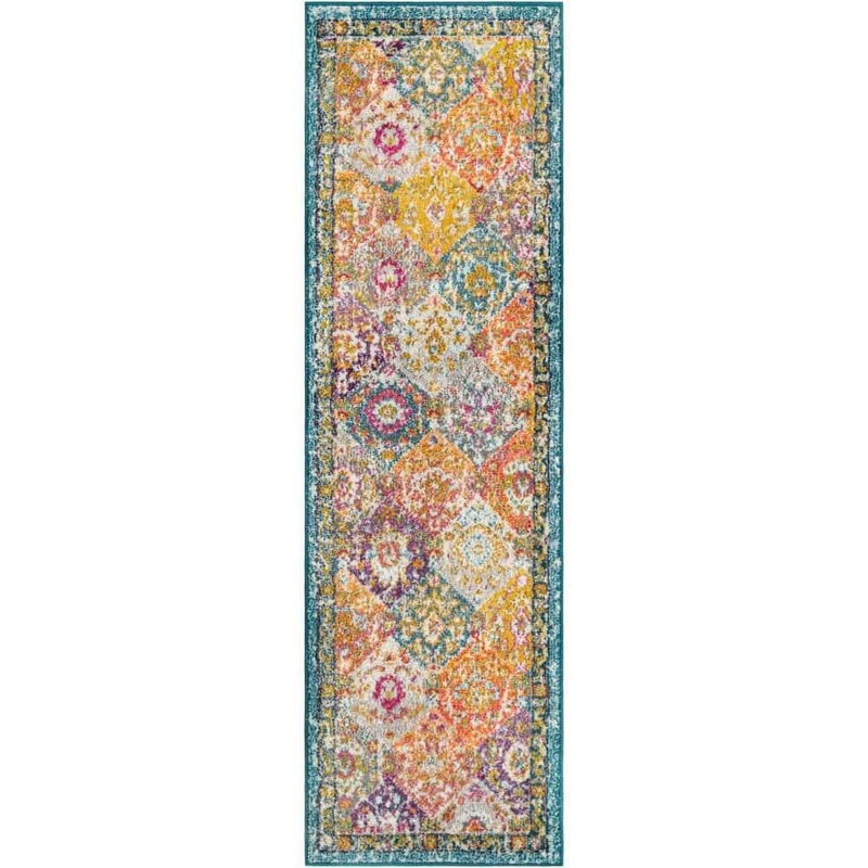 Unique Loom Penrose Blake Multi 2′ 0 x 7′ 1 Area Rug 3185397