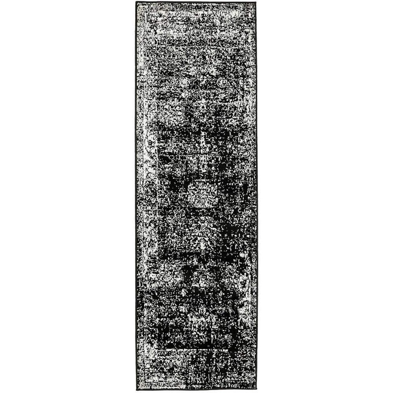 Unique Loom Sofia Casino Black 2′ 0 x 6′ 7 Runner Rug 3137801