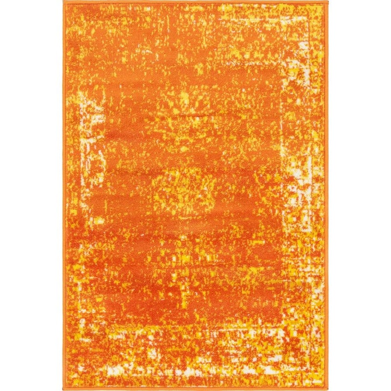 Unique Loom Sofia Casino Orange 2′ 2 x 3′ 0 Area Rug 3141587
