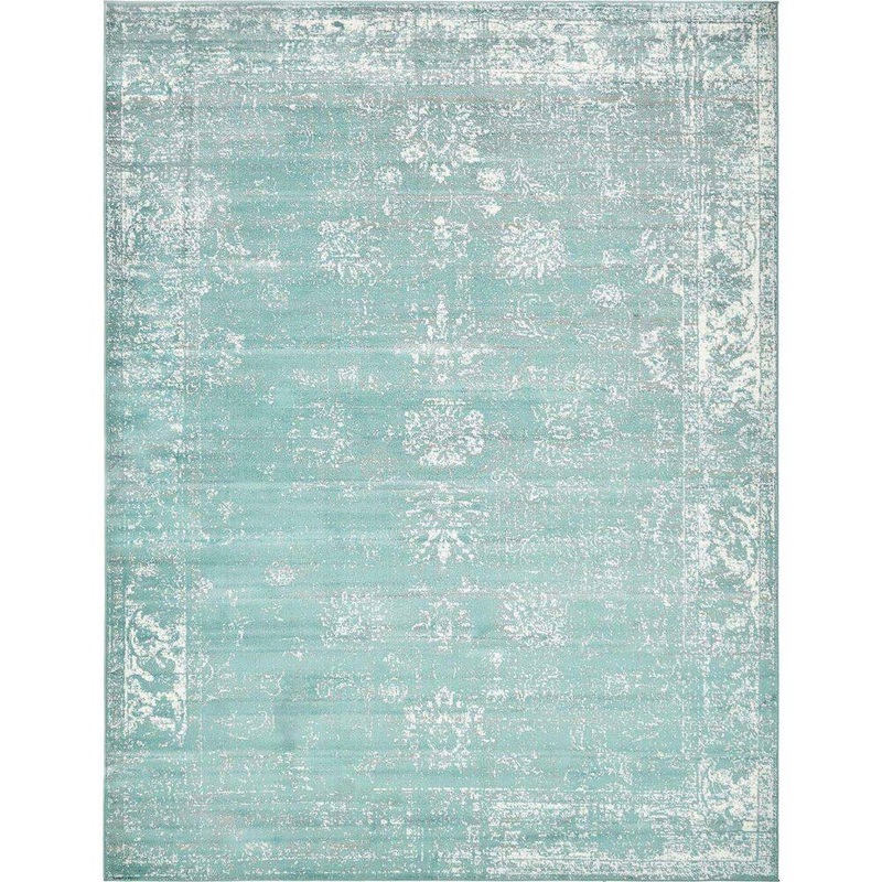 Unique Loom Sofia Casino Turquoise 9′ 0 x 12′ 0 Area Rug 3137806