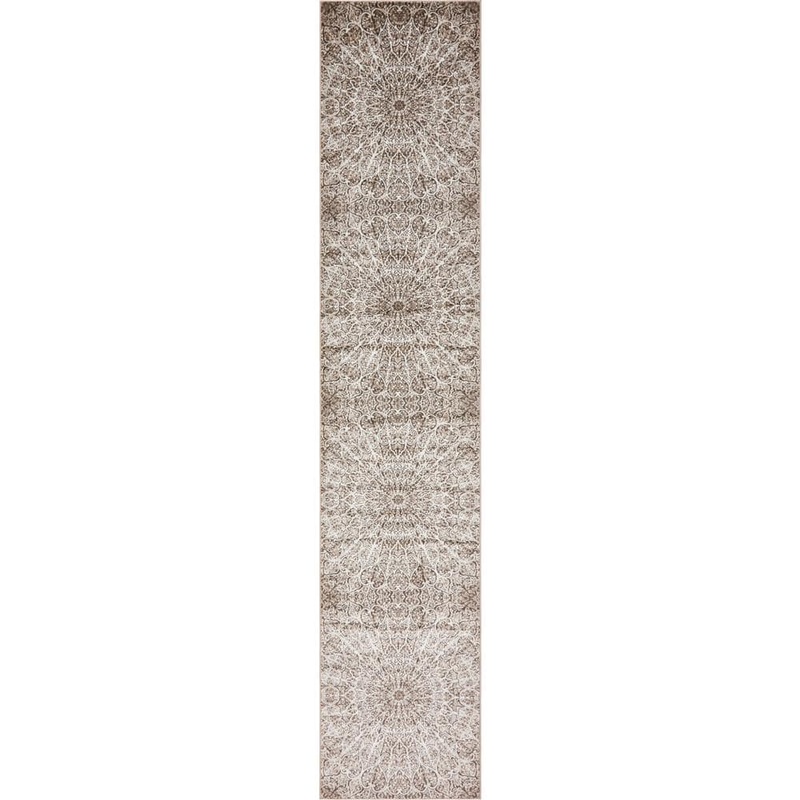 Unique Loom Sofia Grace Brown 3′ 3 x 16′ 5 Runner Rug 3141531