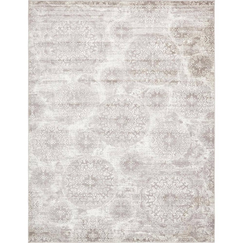 Unique Loom Sofia Grand Light Gray 9′ 0 x 12′ 0 Area Rug 3138680