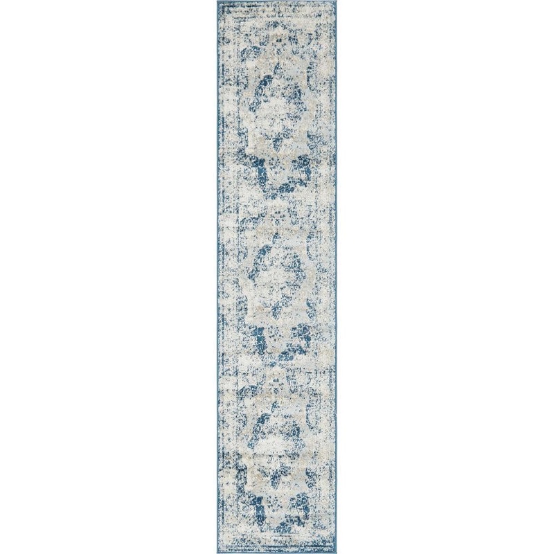 Unique Loom Sofia Salle Garnier Blue 2′ 0 x 9′ 10 Runner Rug 3141312